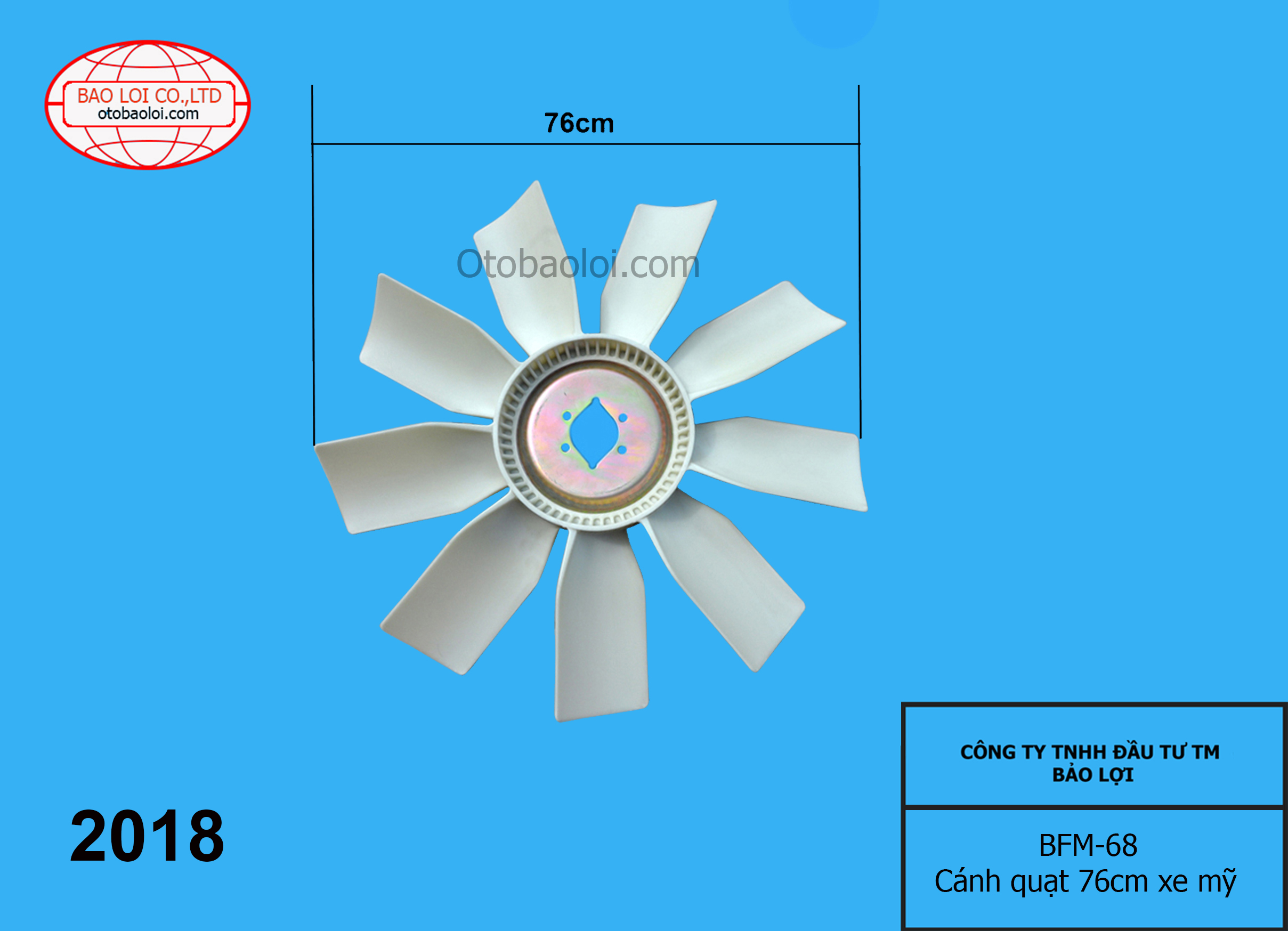 Cánh quạt 76cm xe mỹ