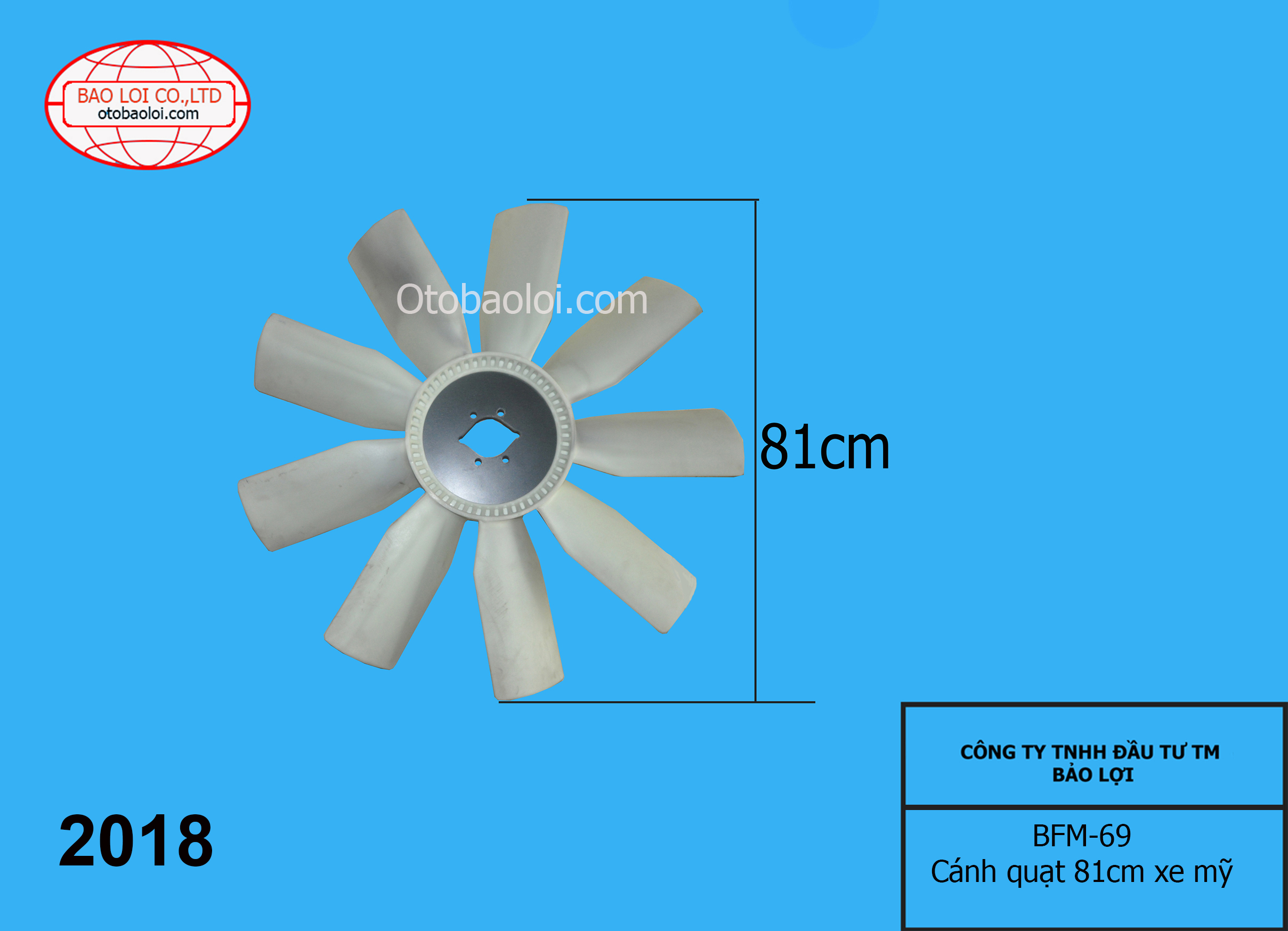 Cánh quạt 81cm xe mỹ