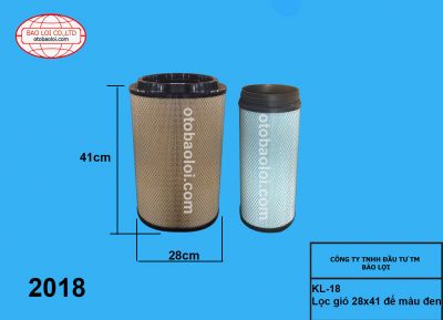 Lọc gió 28x41 đế màu đen