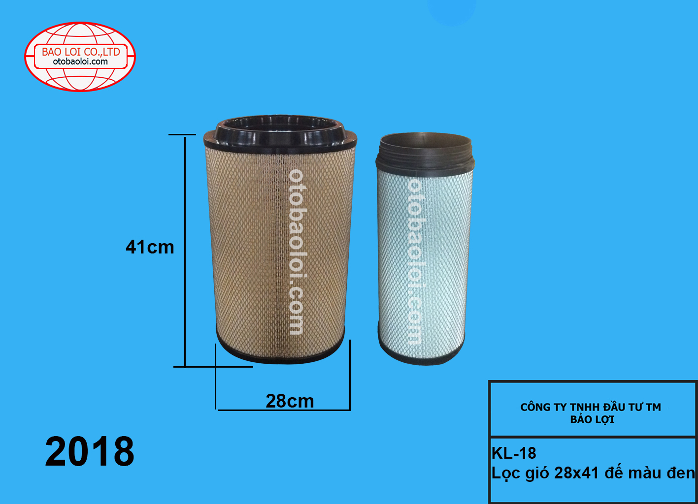 Lọc gió 28x41 đế màu đen