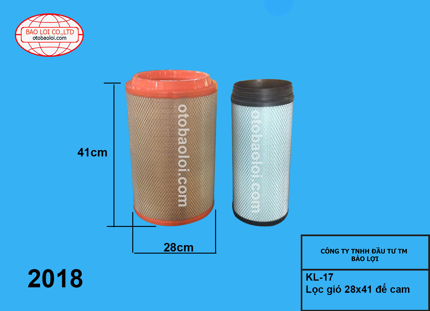 Lọc gió 28x41 (không lõi)