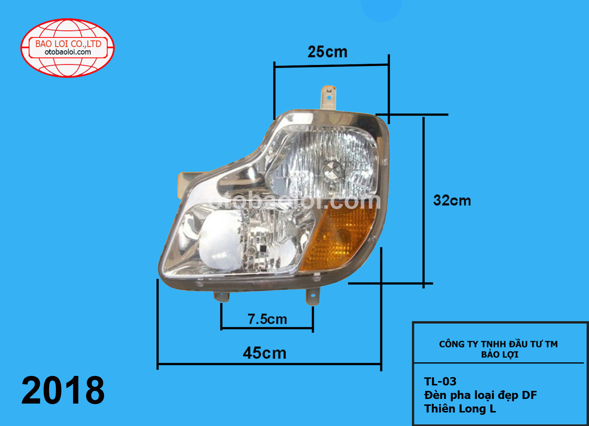 Đèn pha loại đẹp DF Thiên Long L