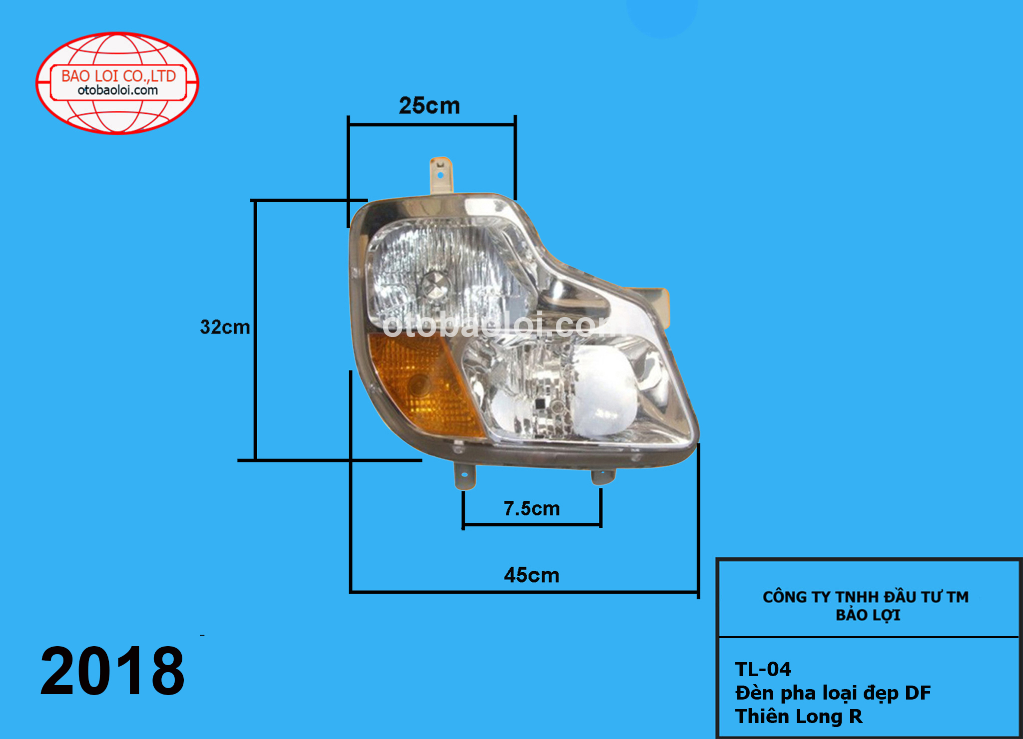 Đèn pha loại đẹp DF Thiên Long R