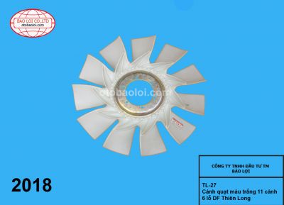 Cánh quạt màu trắng 11 cánh 6 lỗ DF Thiên Long