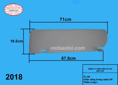 Chắn nắng trong cabin DF Thiên Long L