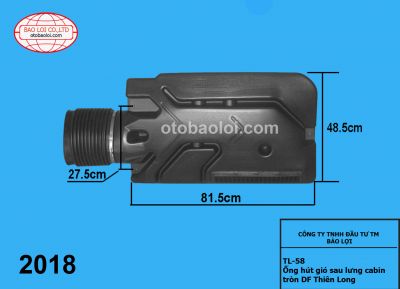 Ống hút gió sau lưng cabin tròn DF Thiên Long