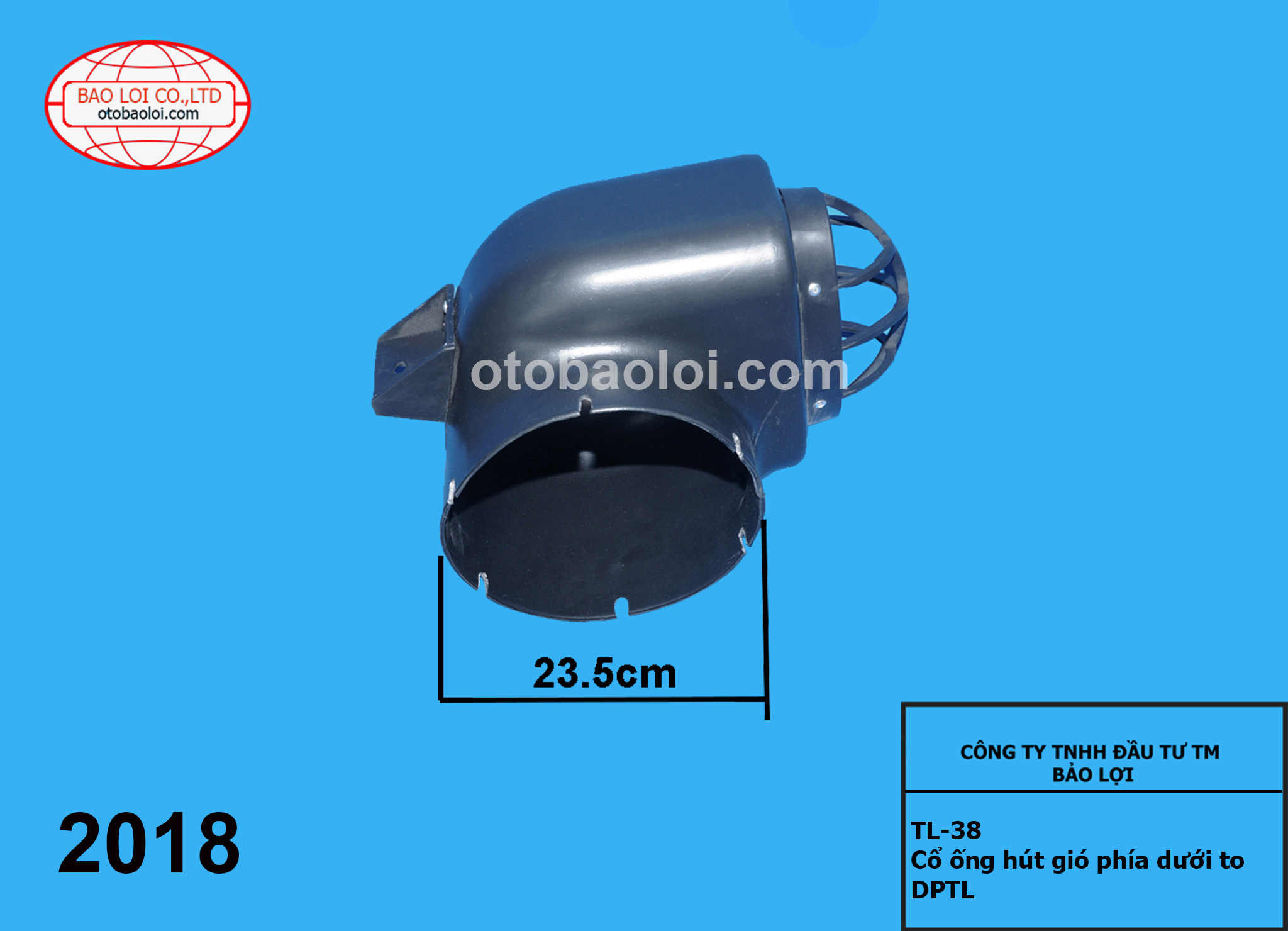 Cổ ống hút gió phía dưới to DPTL
