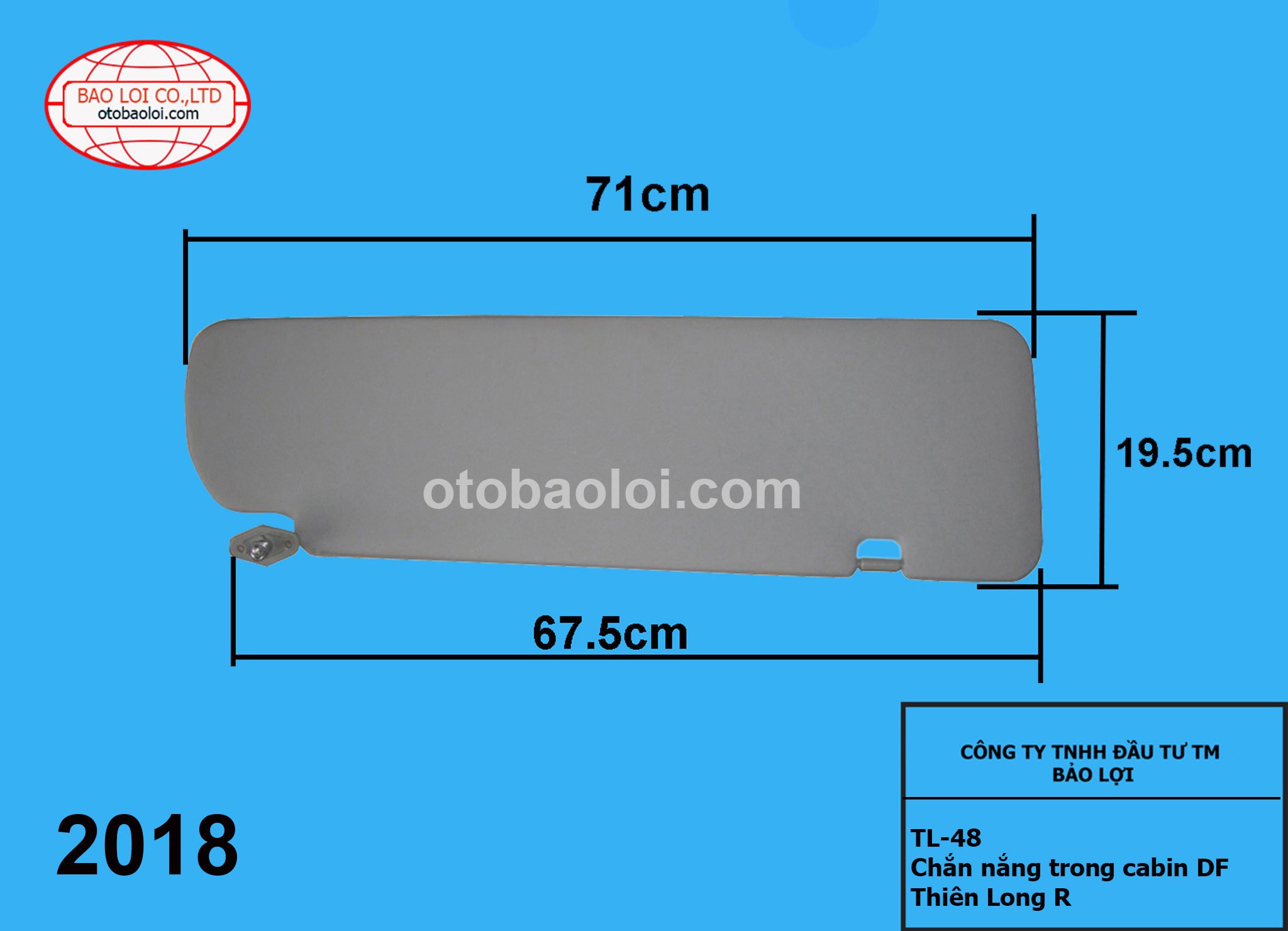 Chắn nắng trong cabin DF Thiên Long R