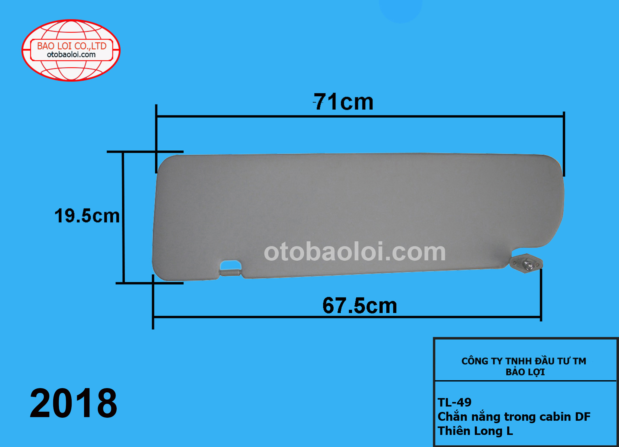 Chắn nắng trong cabin DF Thiên Long L