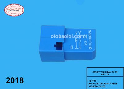 Rơ le cầu chì xanh 4 chân 3735090-C0100