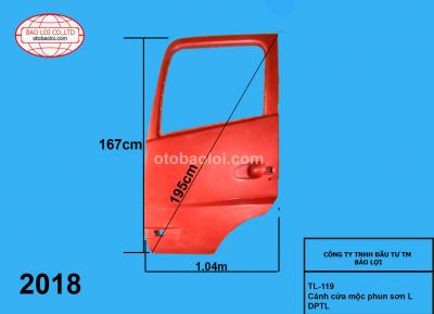 Cánh cửa mộc phun sơn L DPTL