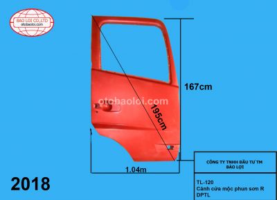 Cánh cửa mộc phun sơn R DPTL