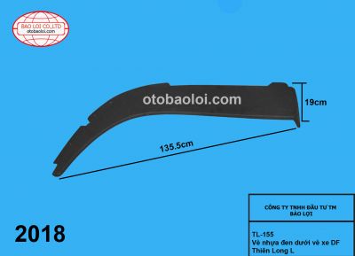 Vè nhựa đen dưới vè xe DF Thiên Long L