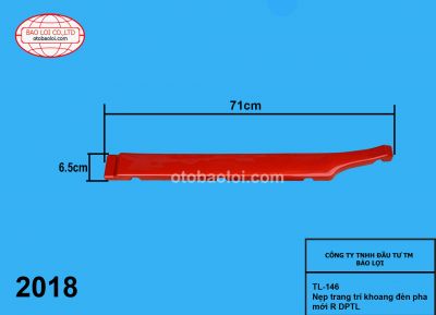 Nẹp trang trí khoang đèn pha mới R DPTL