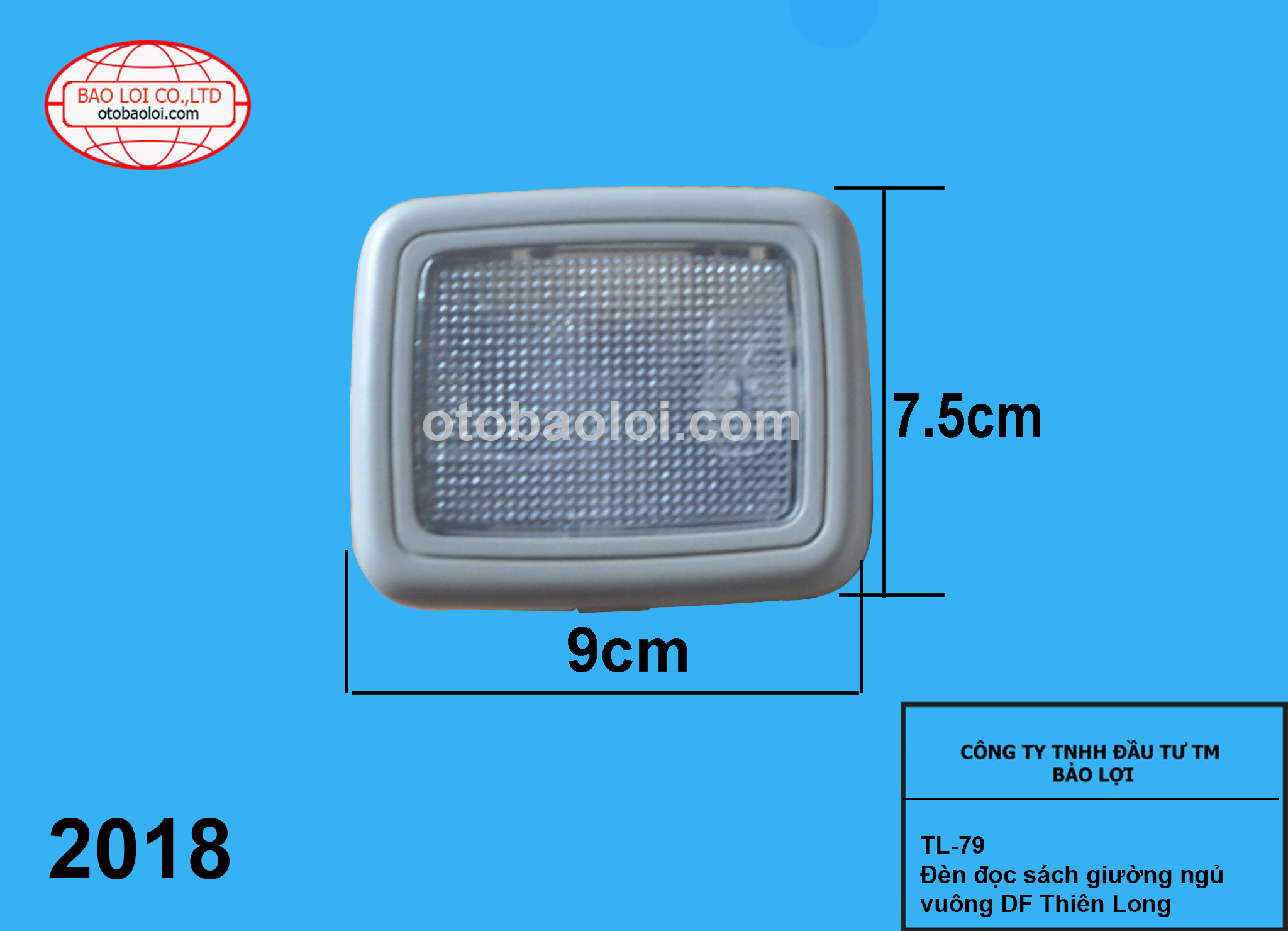 Đèn đọc sách giường ngủ  vuông DF Thiên Long