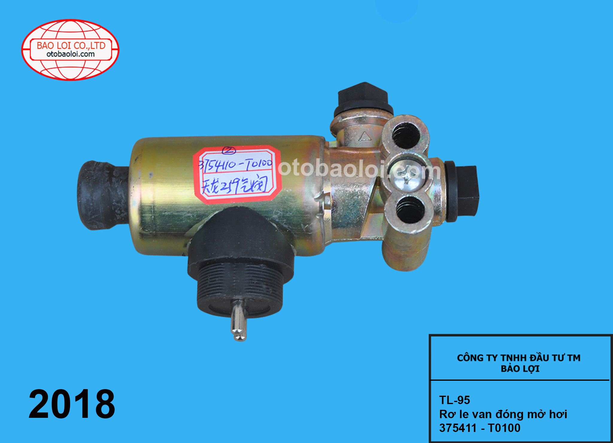 Rơ le van đóng mở hơi 375411 - T0100