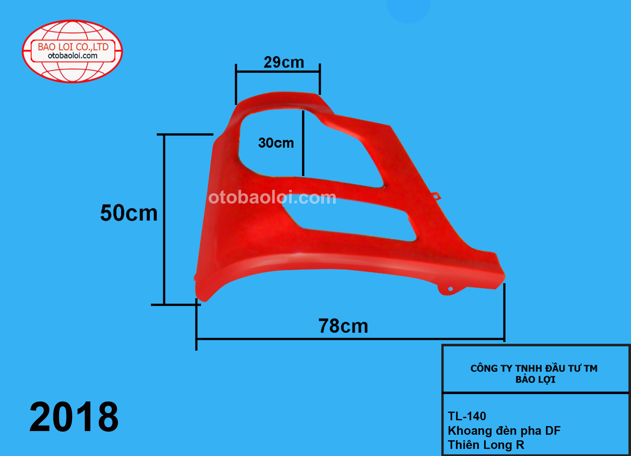 Khoang đèn pha DF Thiên Long R
