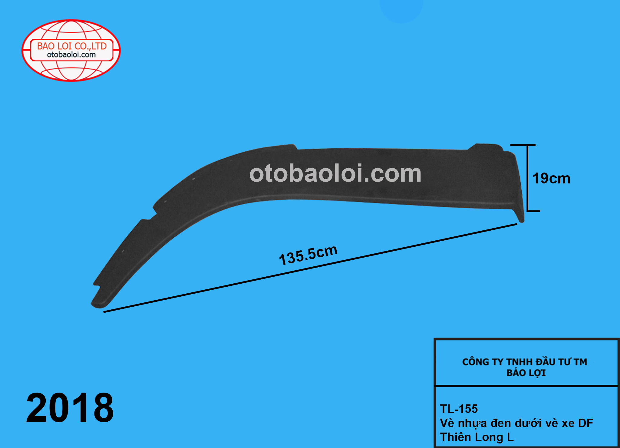 Vè nhựa đen dưới vè xe DF Thiên Long L