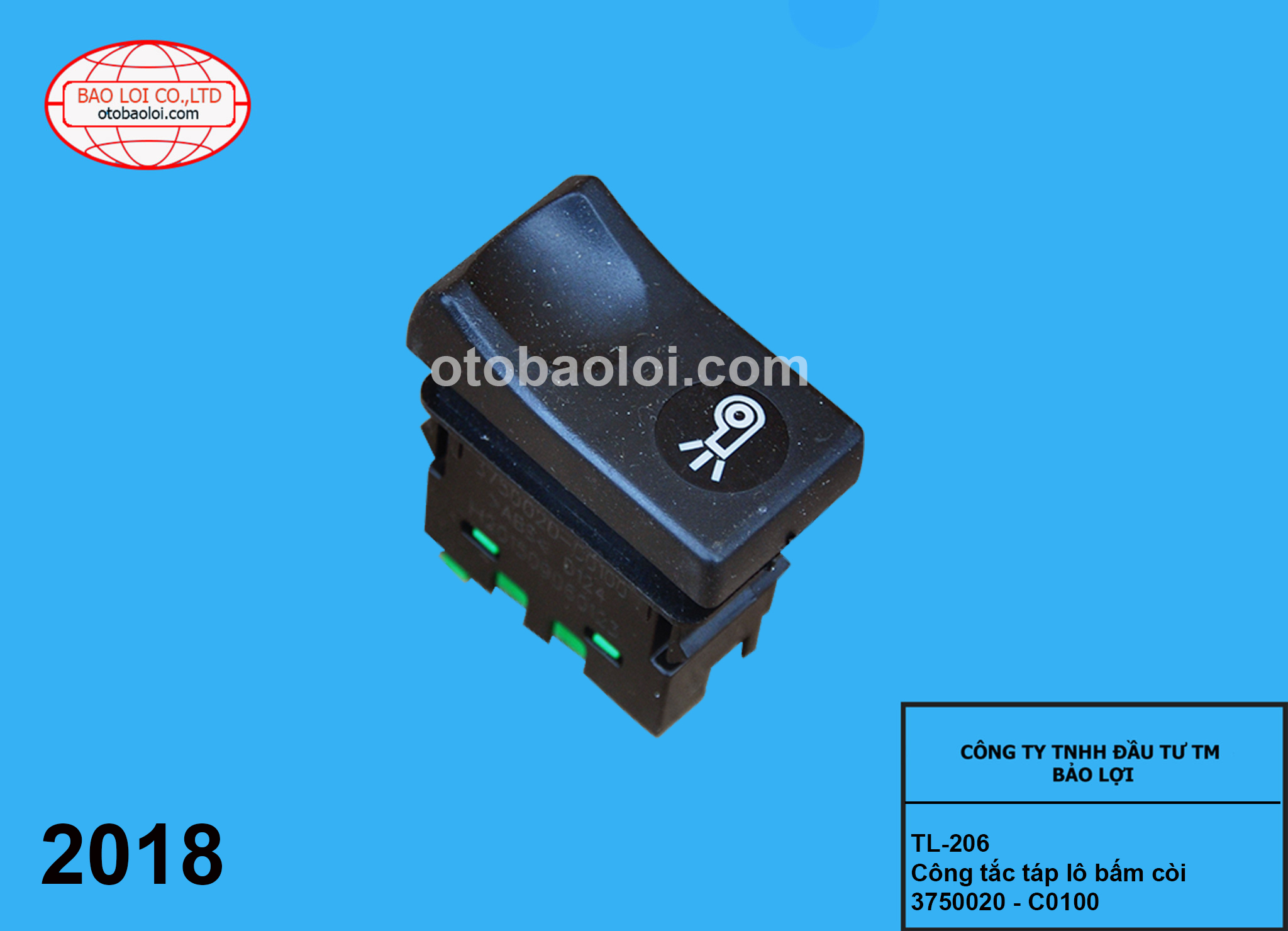 Công tắc táp lô bấm còi 3750020 - C0100