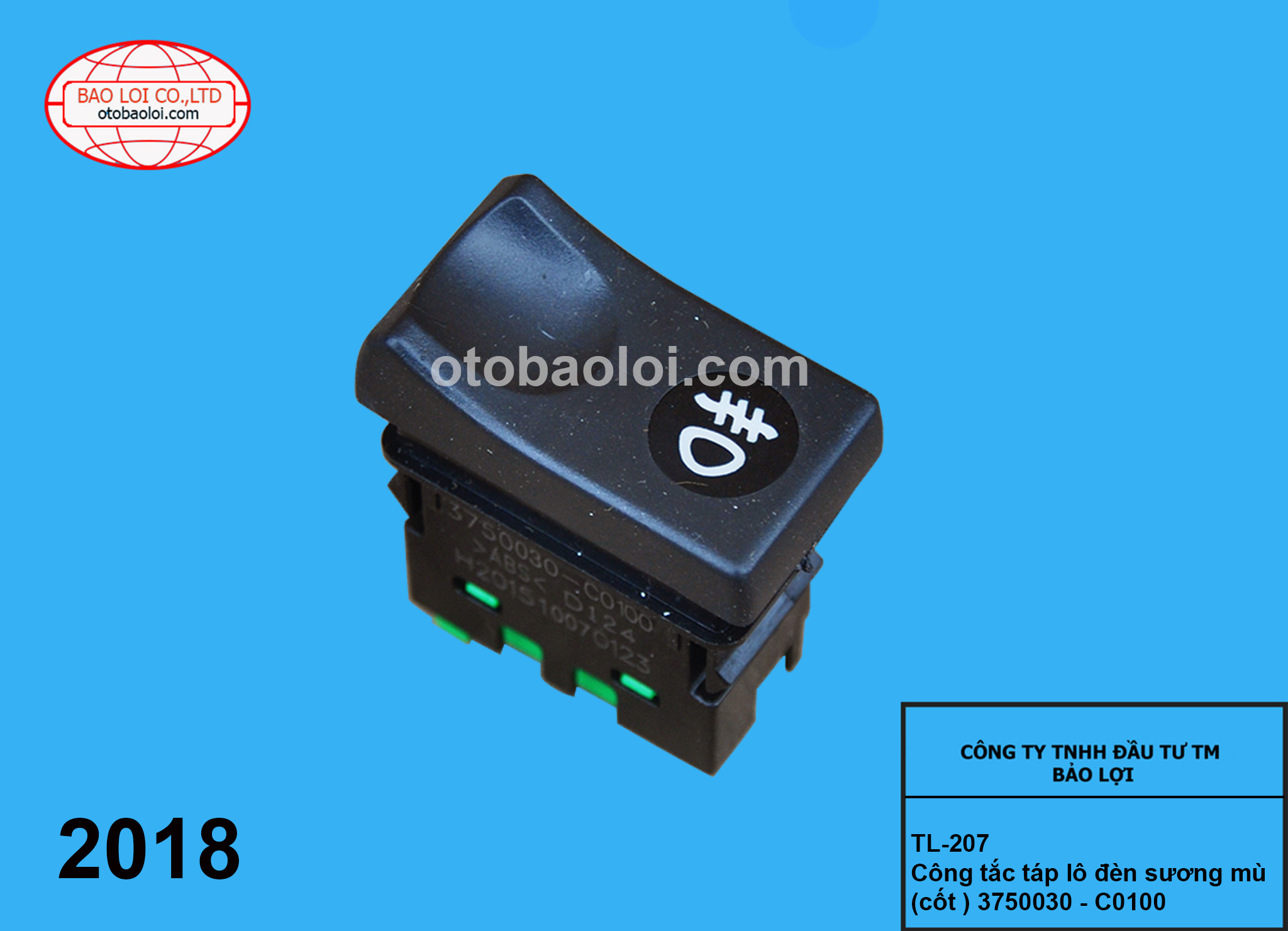 Công tắc táp lô đèn sương mù (cốt ) 3750030 - C0100