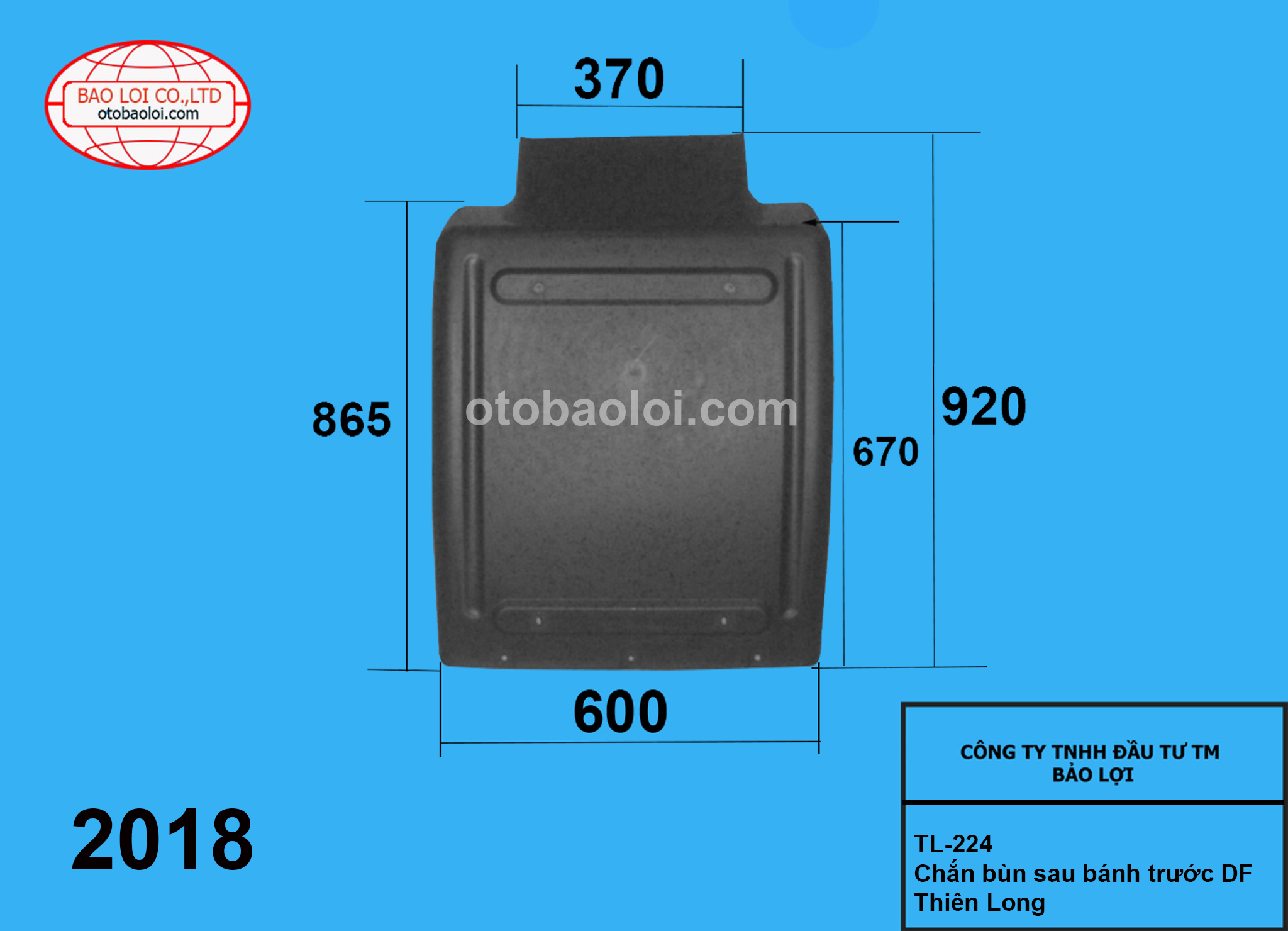 Chắn bùn sau bánh trước DF Thiên Long