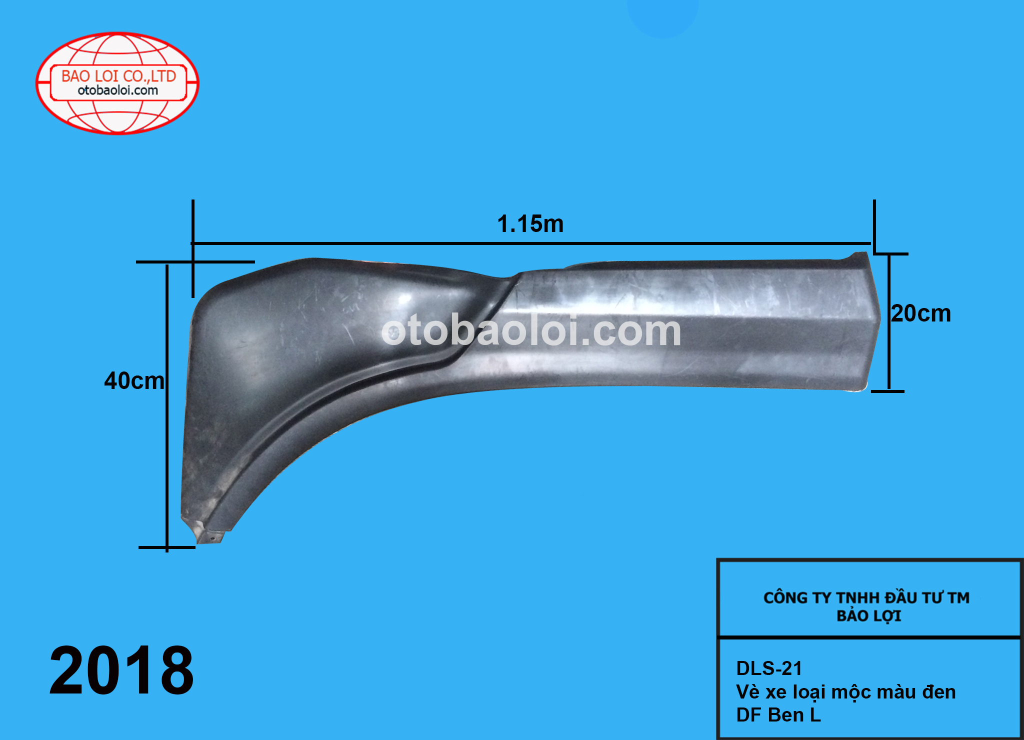 Vè xe loại mộc màu đen DF Ben L 