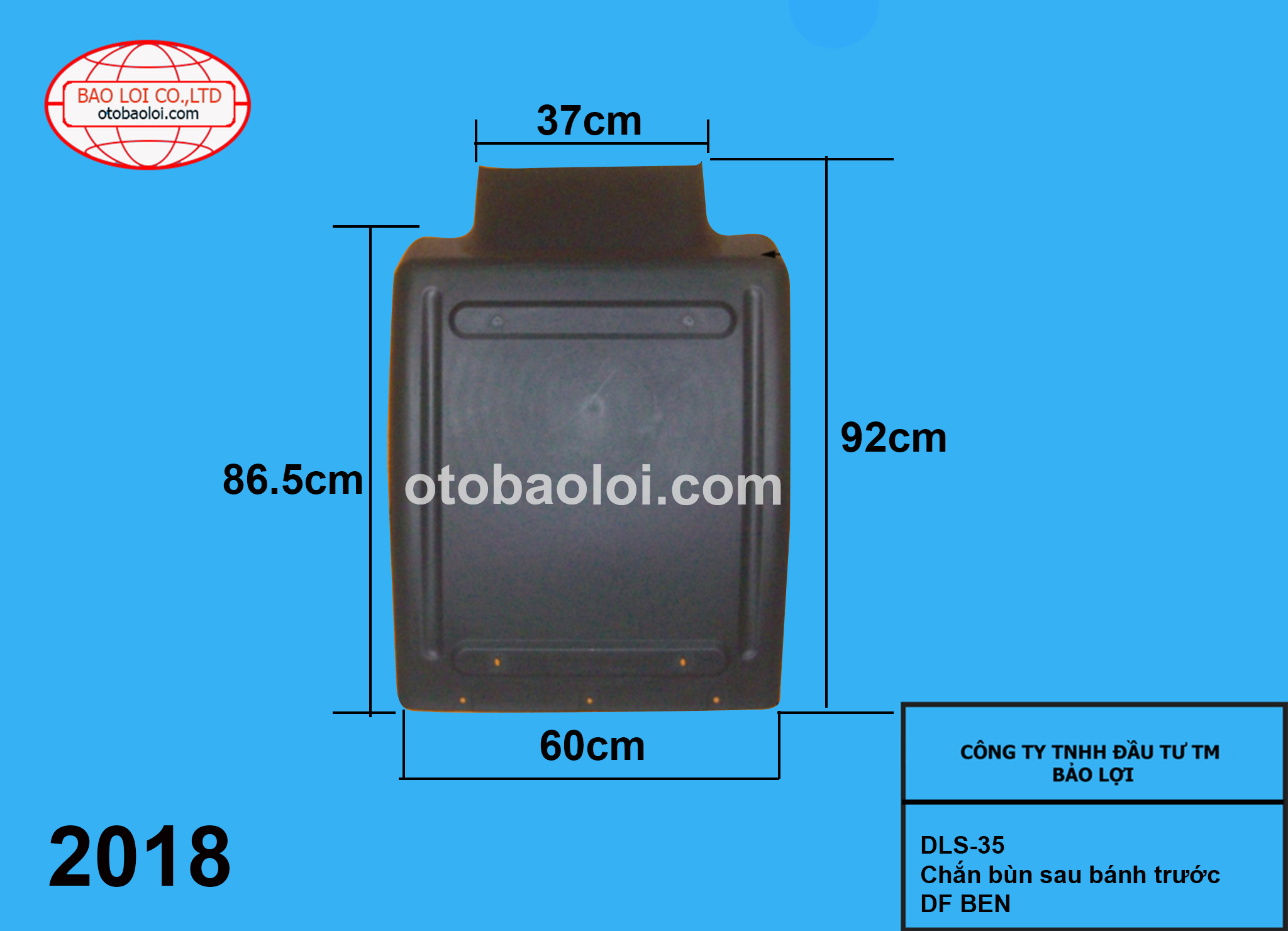 Chắn bùn sau bánh trước DF BEN