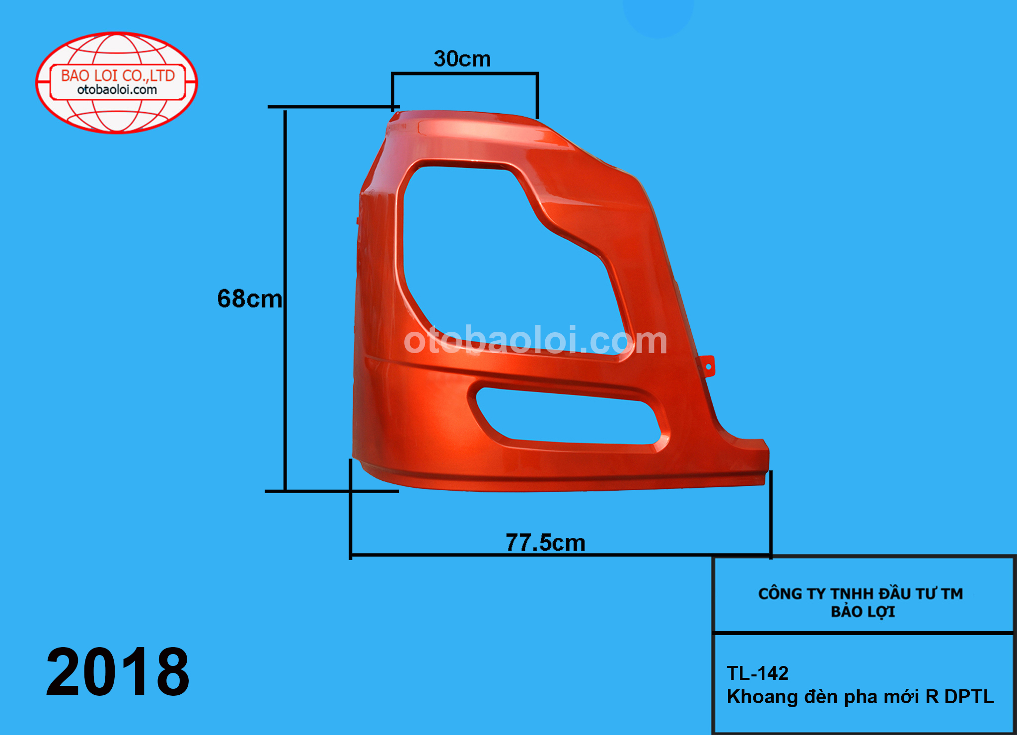 Khoang đèn pha mới R DPTL