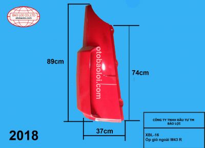 Ốp gió ngoài M43 R