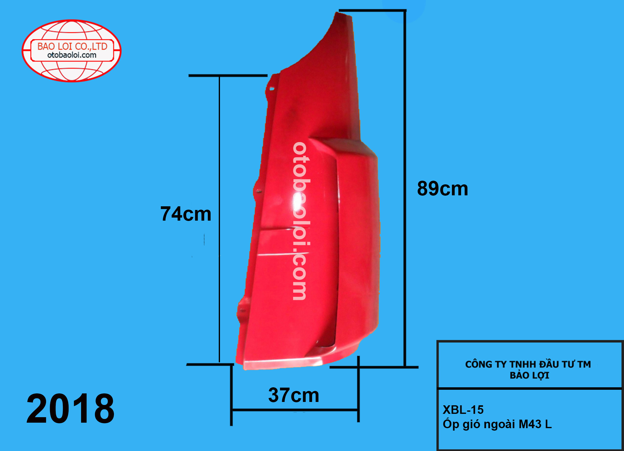 Ốp gió ngoài M43 L