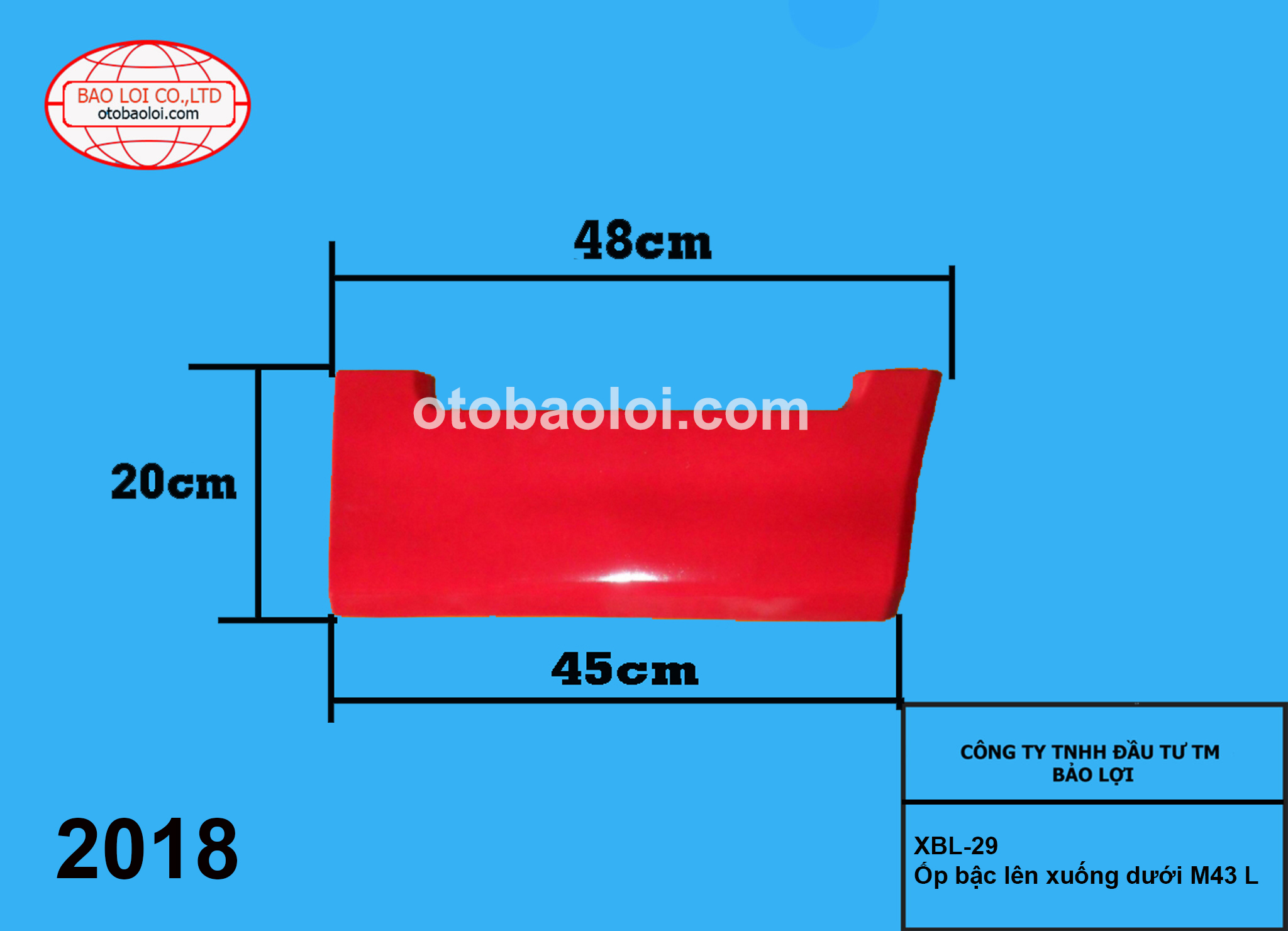 Ốp bậc lên xuống dưới M43 L