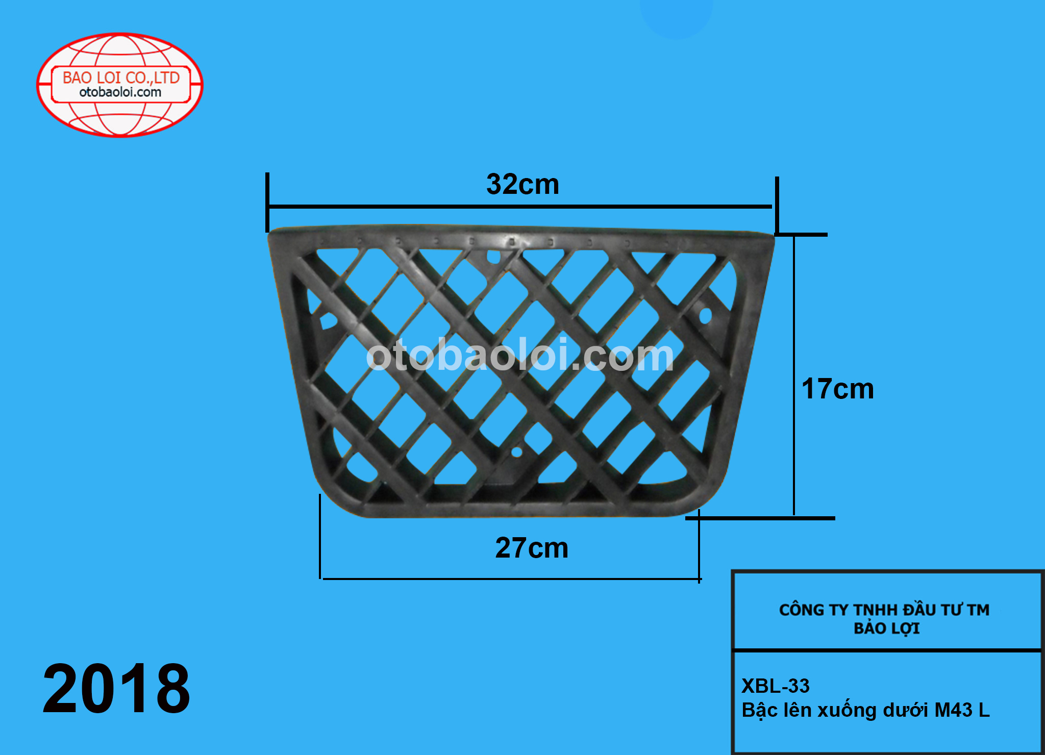 Bậc lên xuống dưới  M43 L