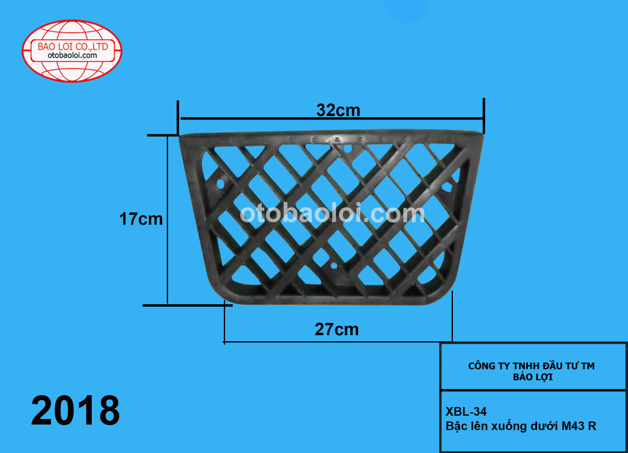 Bậc lên xuống dưới  M43 R