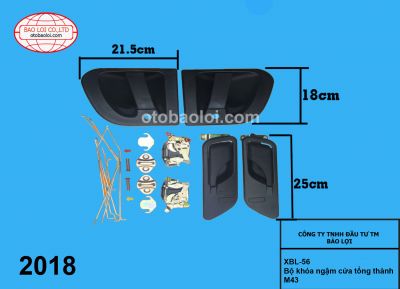 bộ khóa ngậm cửa tổng thành M43
