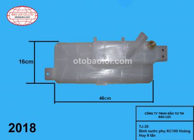 Bình nước phụ KC100 Hoàng Huy 8 tấn 