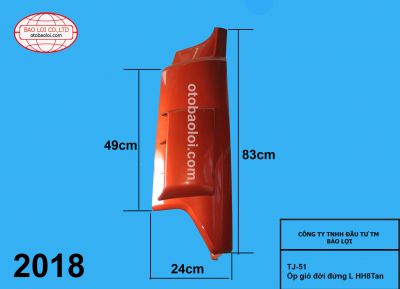 Ốp gió đời đứng L HH8Tan