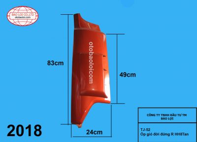 Ốp gió đời đứng R HH8Tan