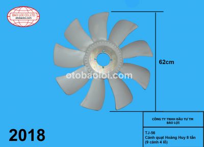 Cánh quạt Hoàng Huy 8 tấn(9 cánh 4 lỗ)