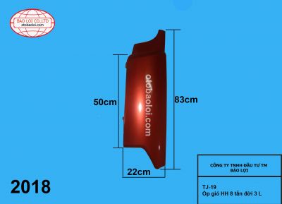 Ốp gió HH 8 tấn đời 3 L