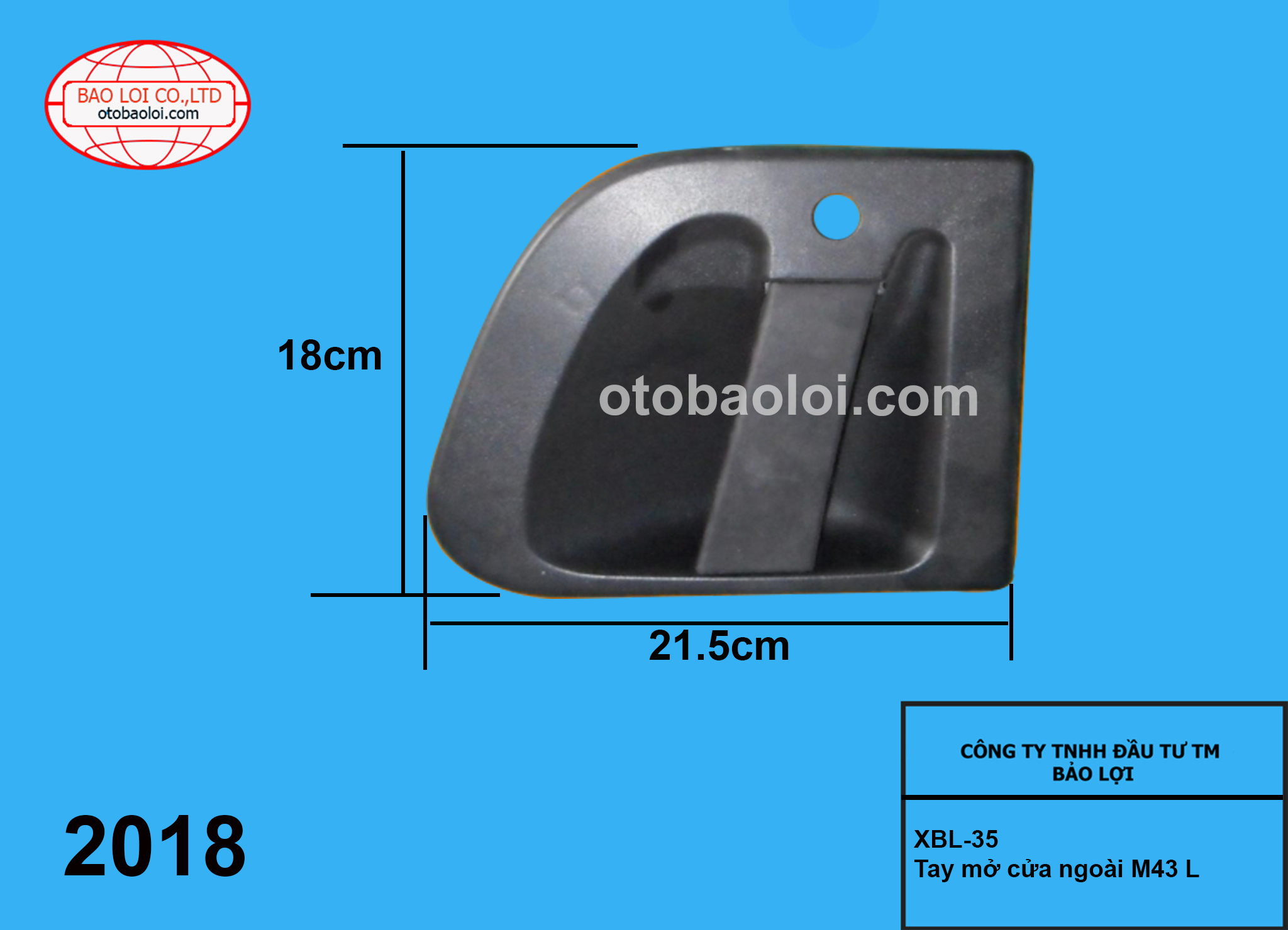 Tay mở cửa ngoài M43 L