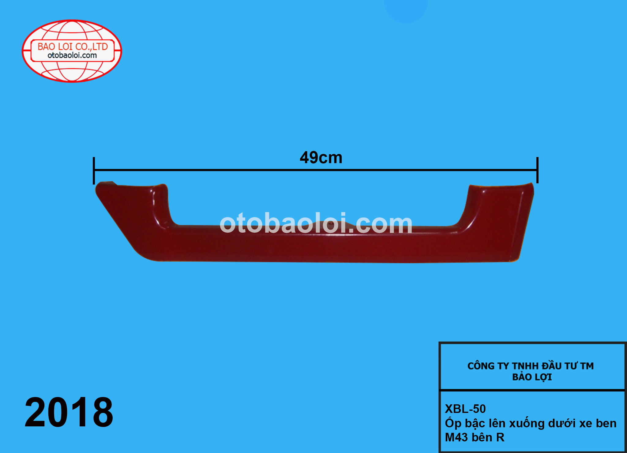 Ốp bậc lên xuống dưới xe Ben M43 bên R