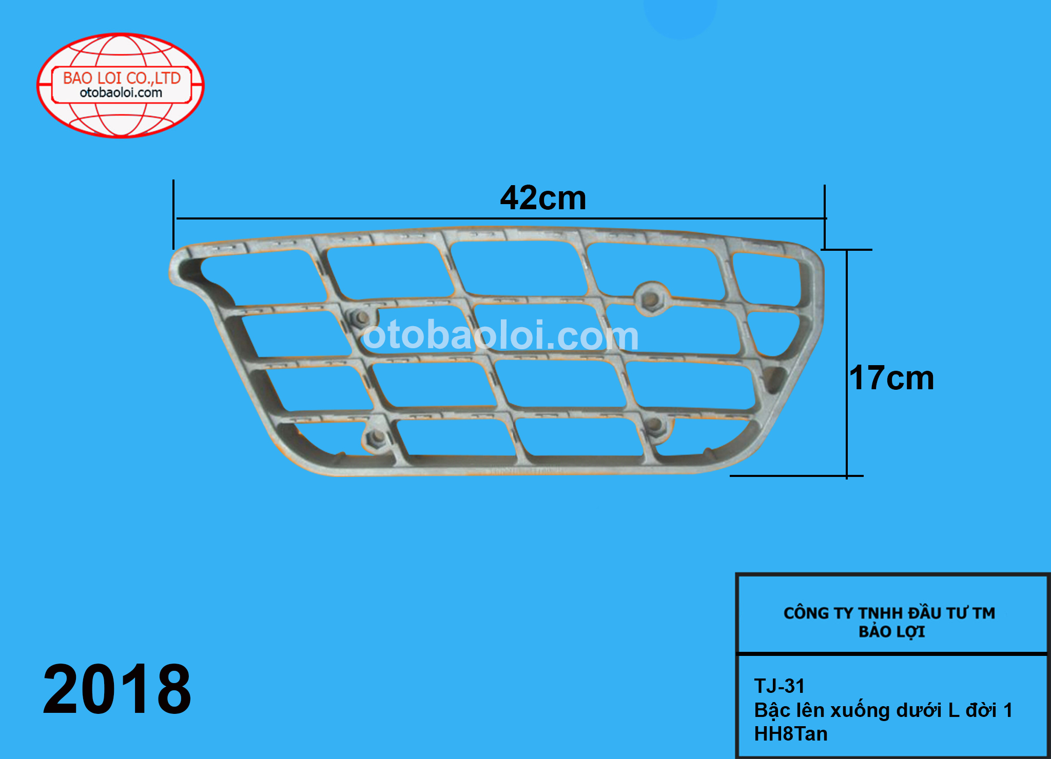 Bậc lên xuống dưới L đời 1 HH8Tan