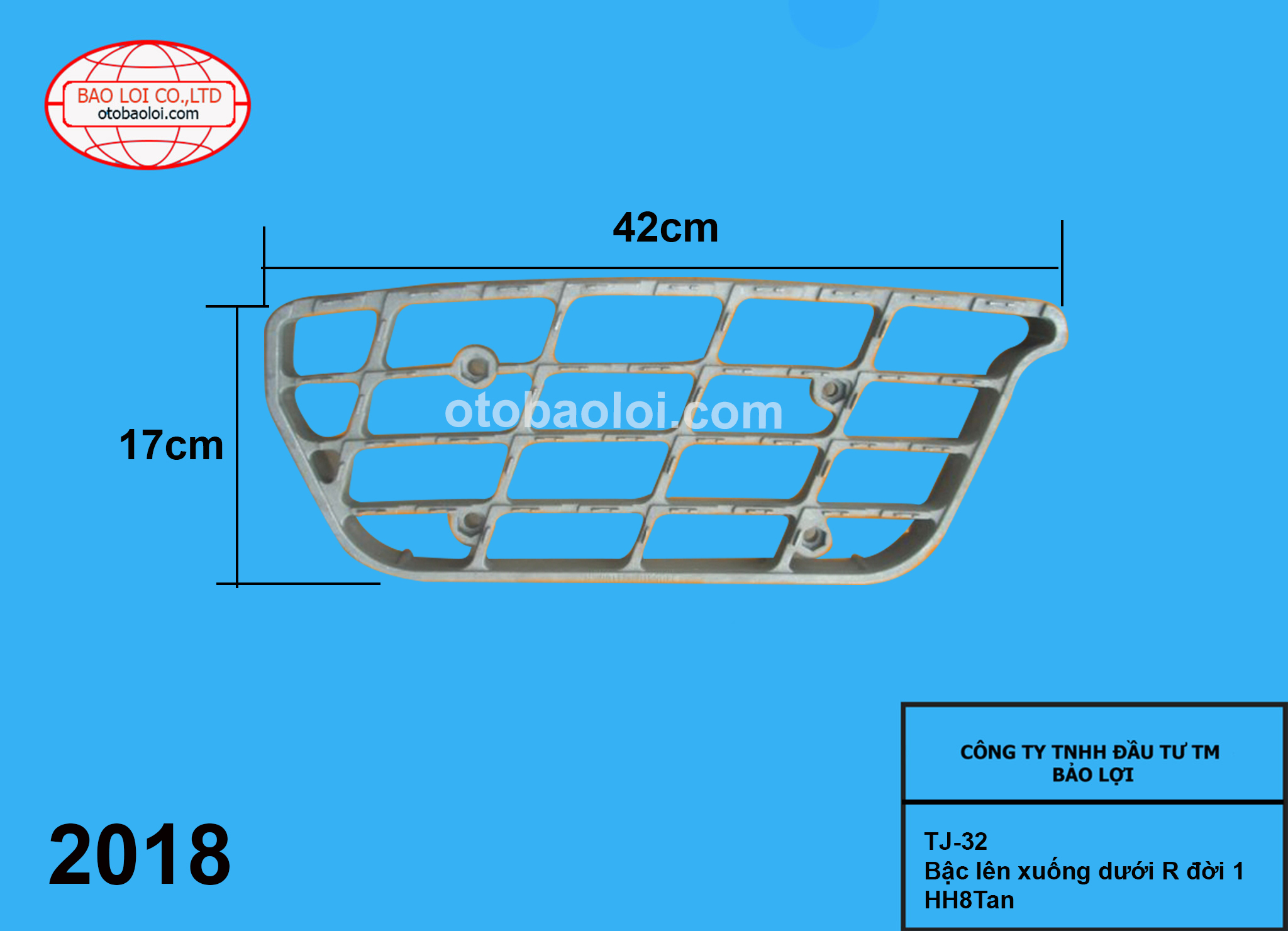 Bậc lên xuống dưới R đời 1 HH8Tan