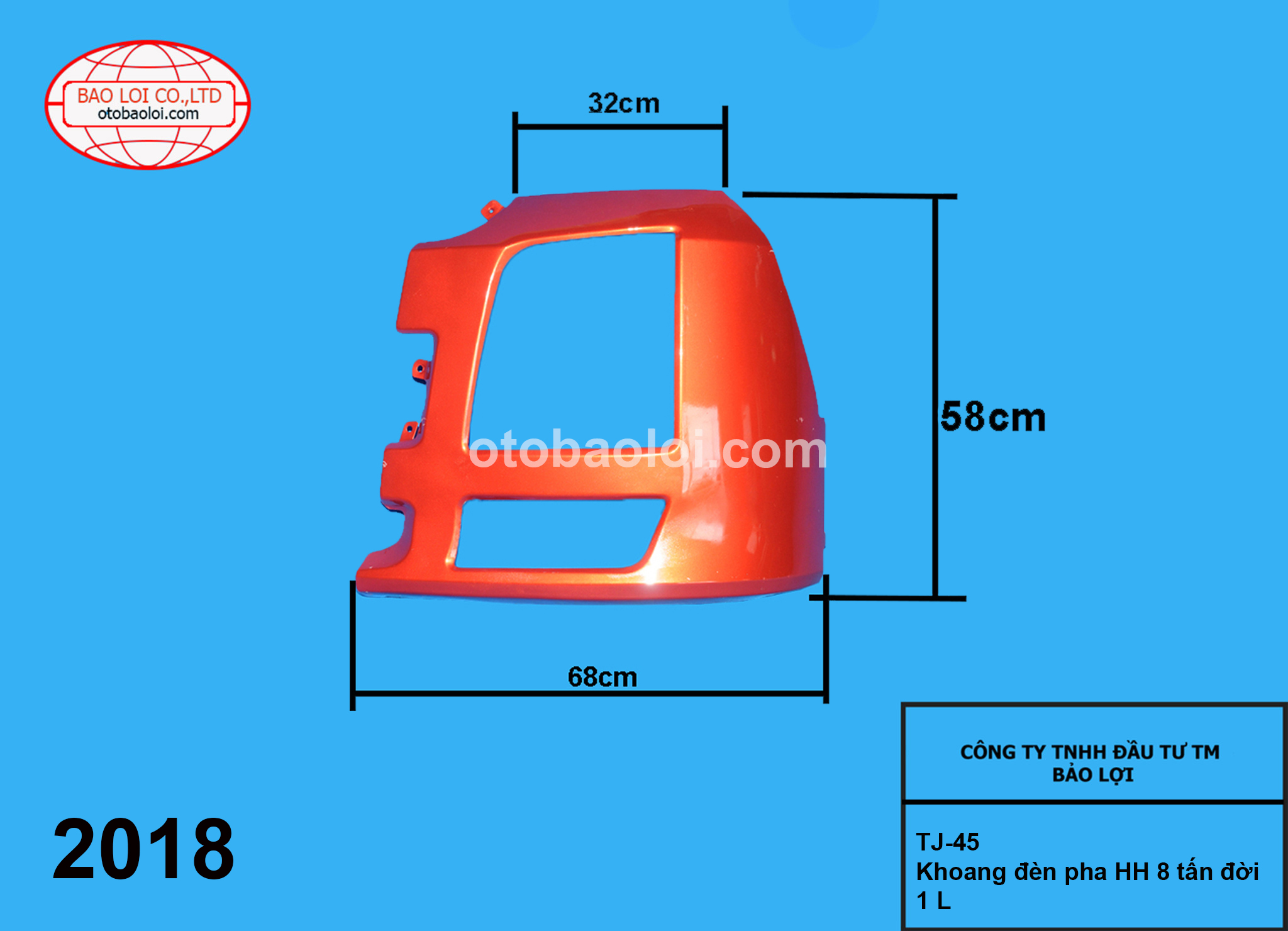 Khoang đèn pha HH 8 tấn đời 1 L