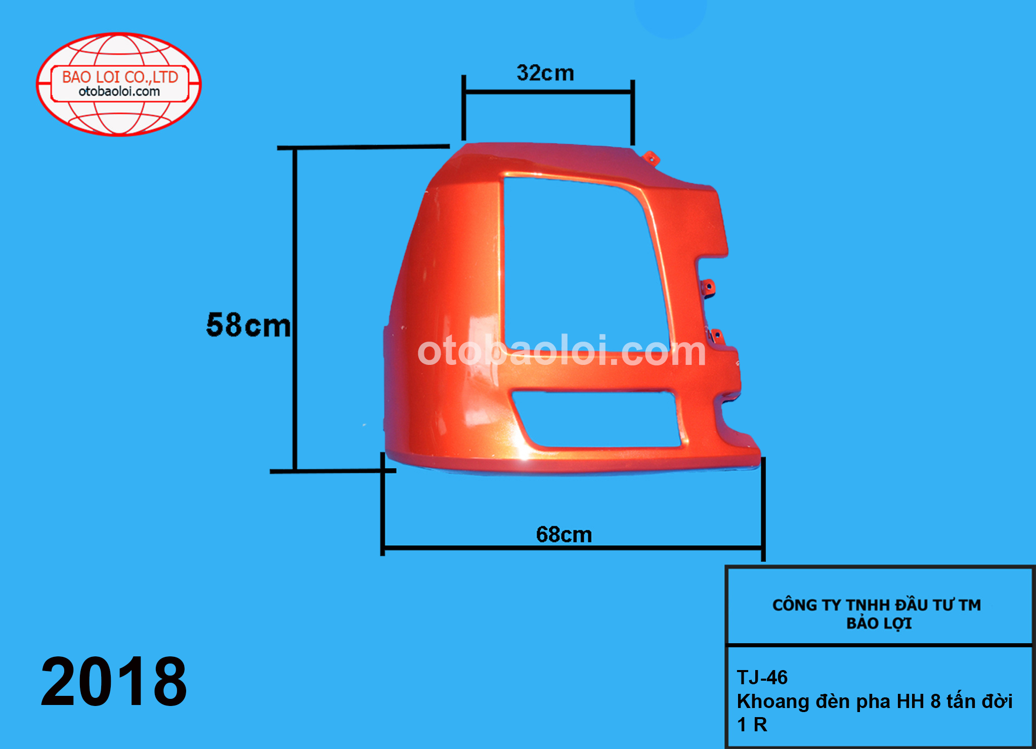Khoang đèn pha HH 8 tấn đời 1 R