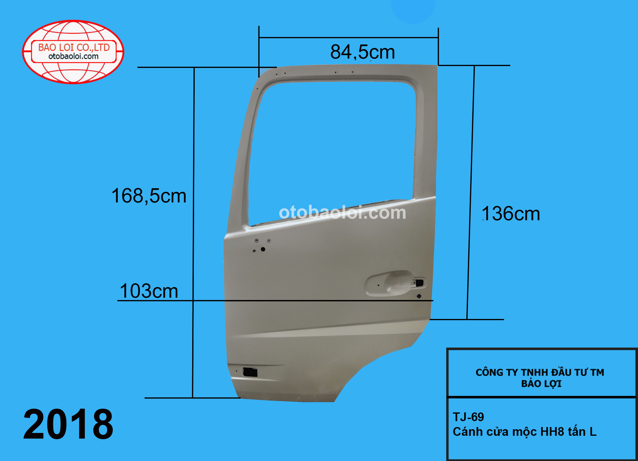Cánh cửa mộc HH 8 tấn L