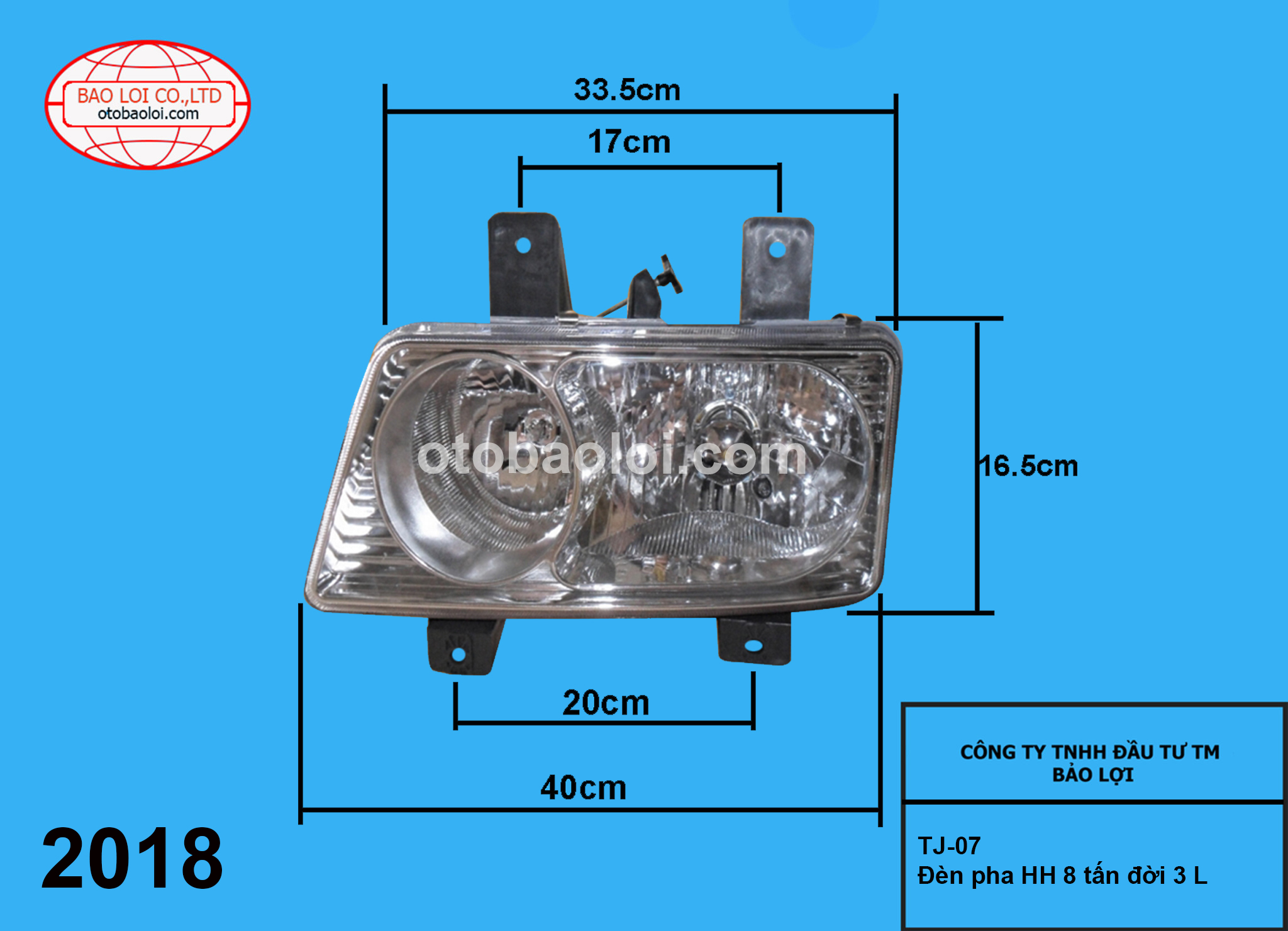 Đèn pha HH 8 tấn đời 3 L