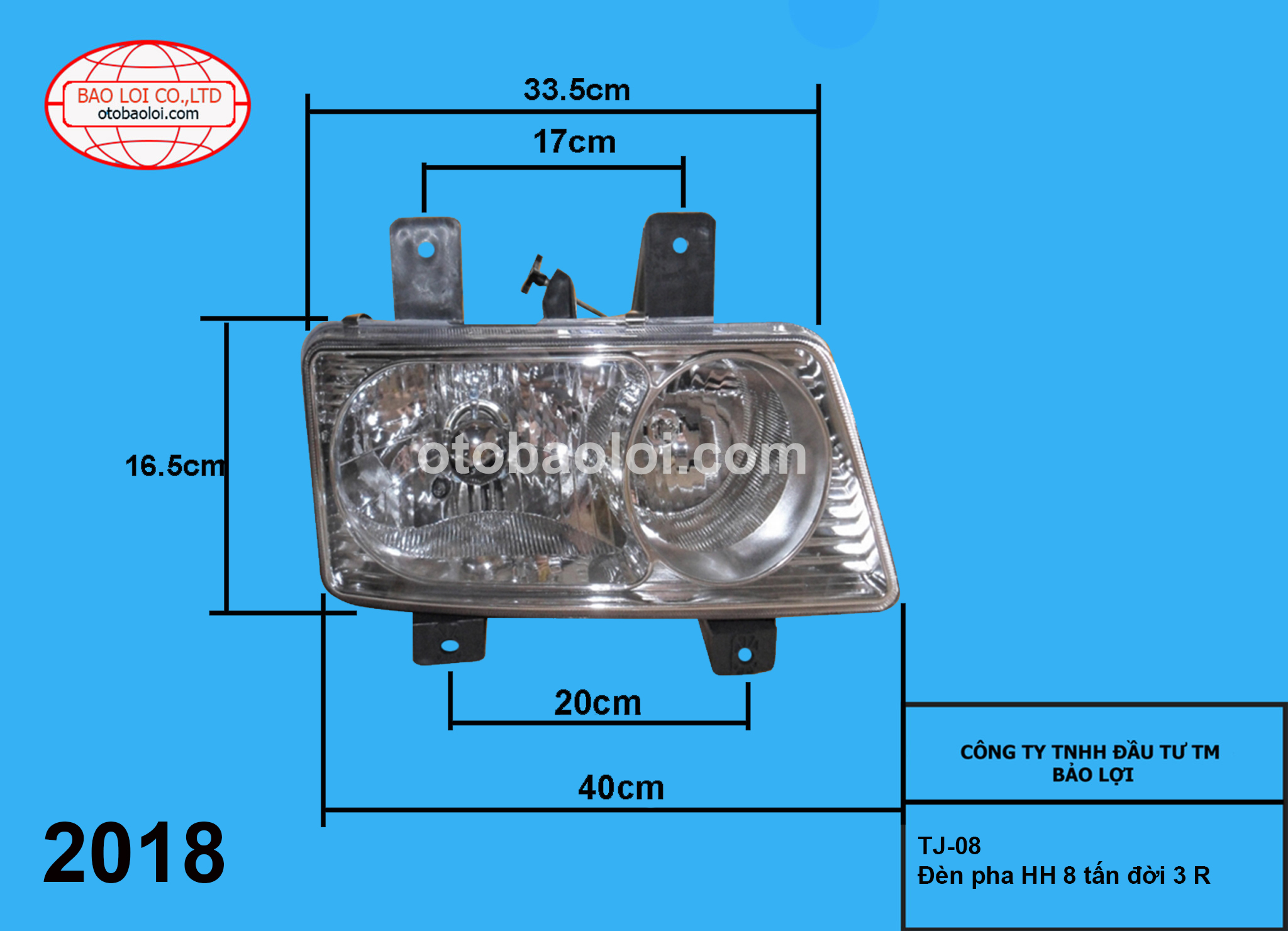 Đèn pha HH 8 tấn đời 3 R