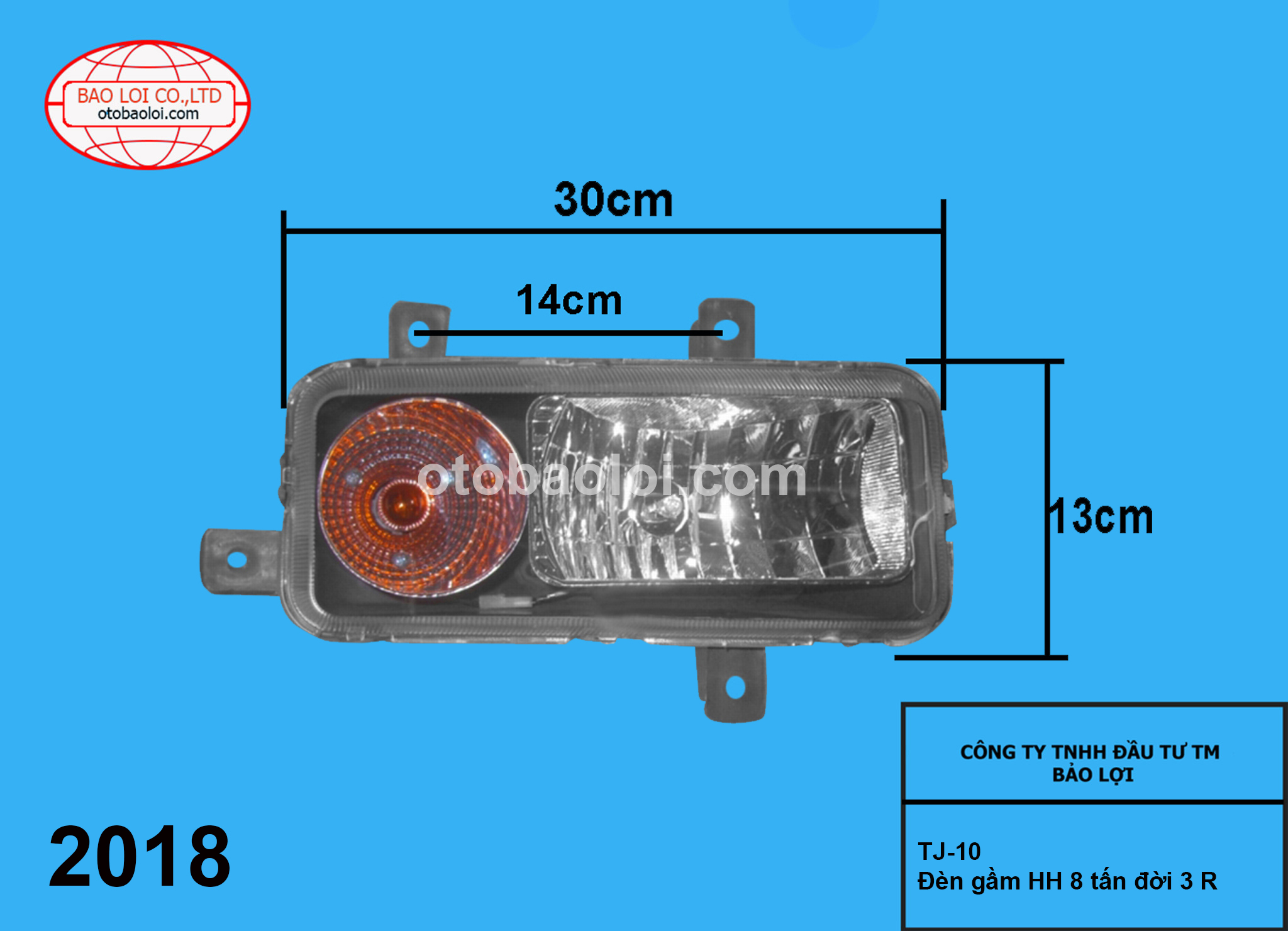 Đèn gầm HH 8 tấn đời 3 R