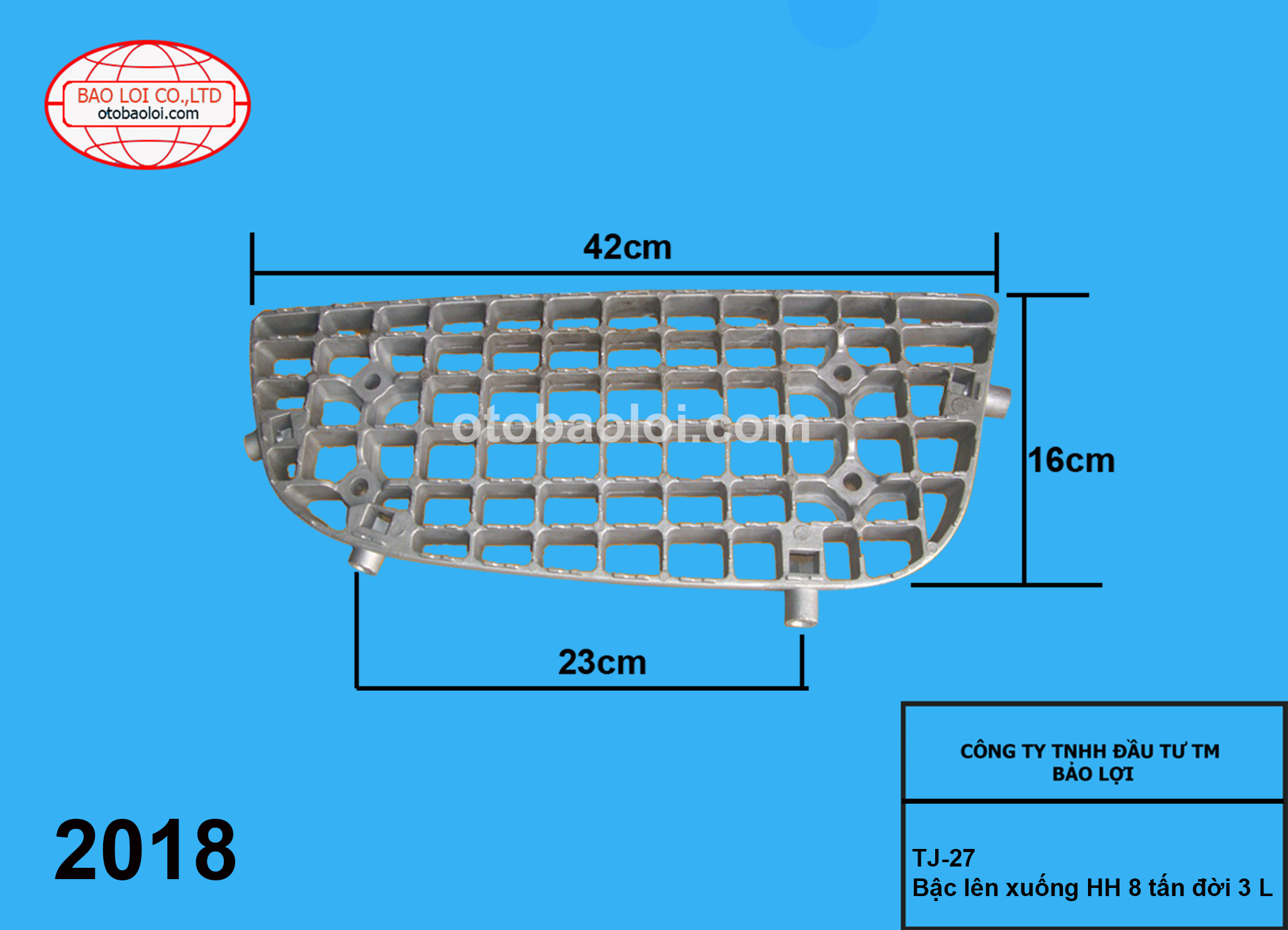 Bậc lên xuống HH 8 tấn đời 3 L